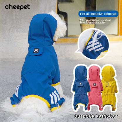 Small Dog Raincoat - Full Body Waterproof with Tow Holes!