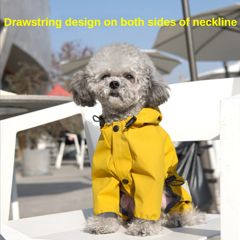 Small Dog Raincoat - Full Body Waterproof with Tow Holes!