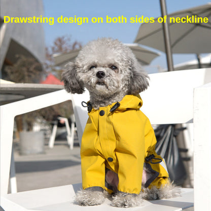 Small Dog Raincoat - Full Body Waterproof with Tow Holes!