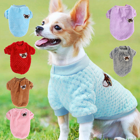 Soft Flannel Winter Clothes for Puppies