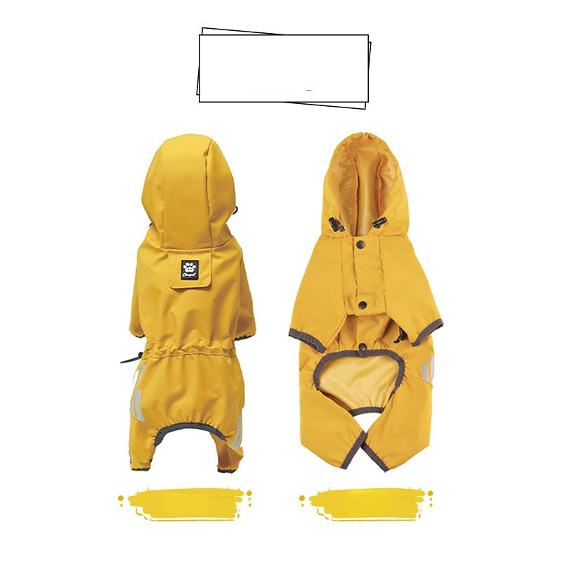 Small Dog Raincoat - Full Body Waterproof with Tow Holes!
